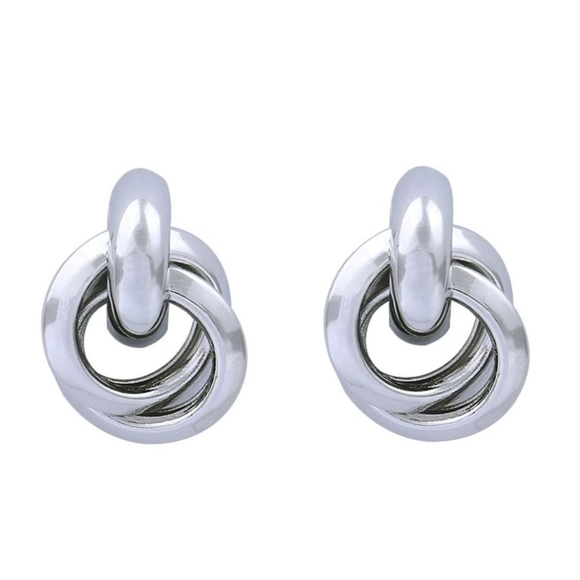 Fashion Jewelry Jewelry - Silver Twisted Earrings